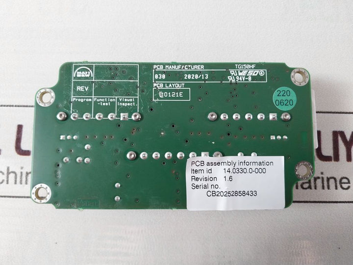 Man B&W Tg150Hf Revision:1.6 Pcb Assembly