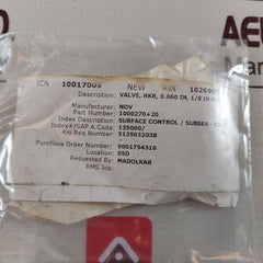 Proserv Gilmore 1000270+20 Valve