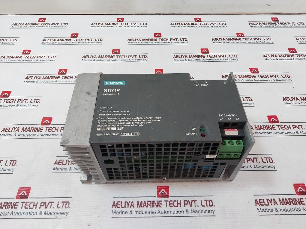 Siemens 6Ep1336-1Sh01 Sitop Power 20 Power Supply 3.9A Ac230V