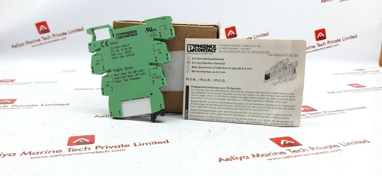 Phoenix contact plc-bsc-24dc/21 relay module 2961105