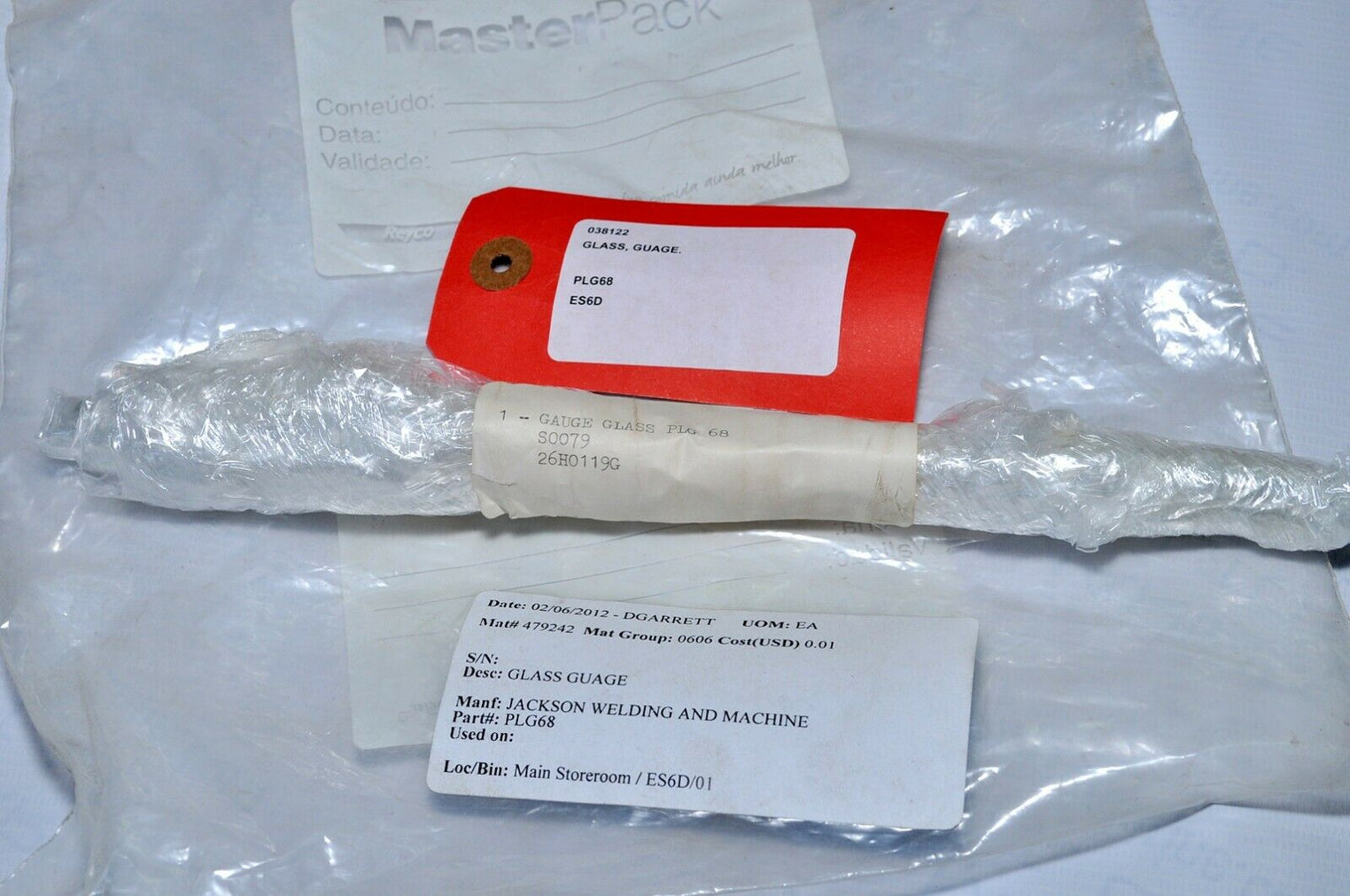 Jackson welding glass-gauge plg 68