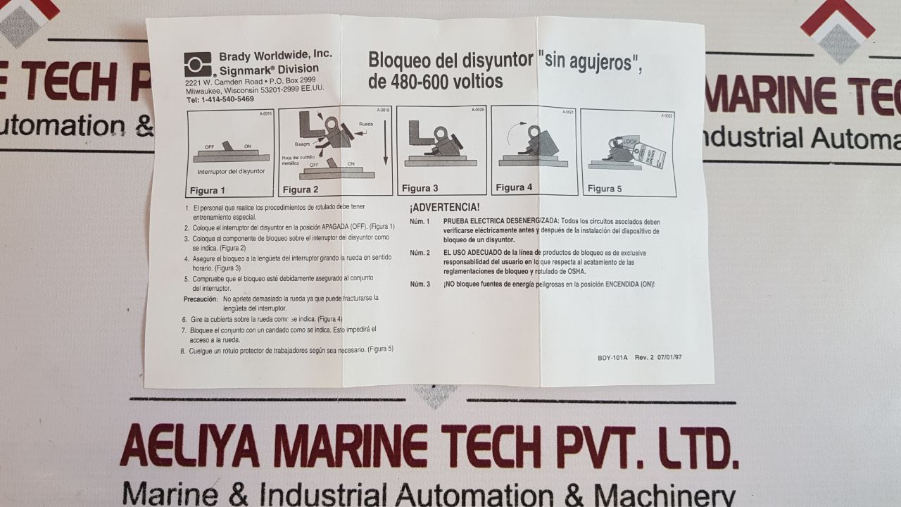 Brady 65329 Circuit Breaker