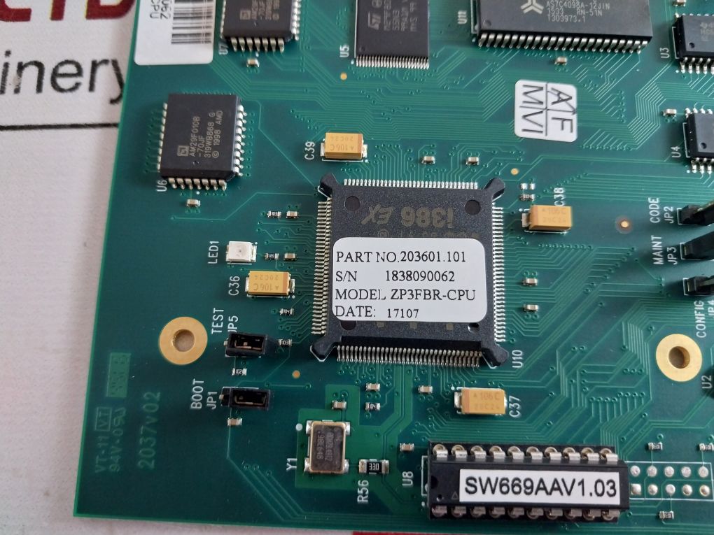 Zp3Fbr-cpu Pcb Card 203601.101