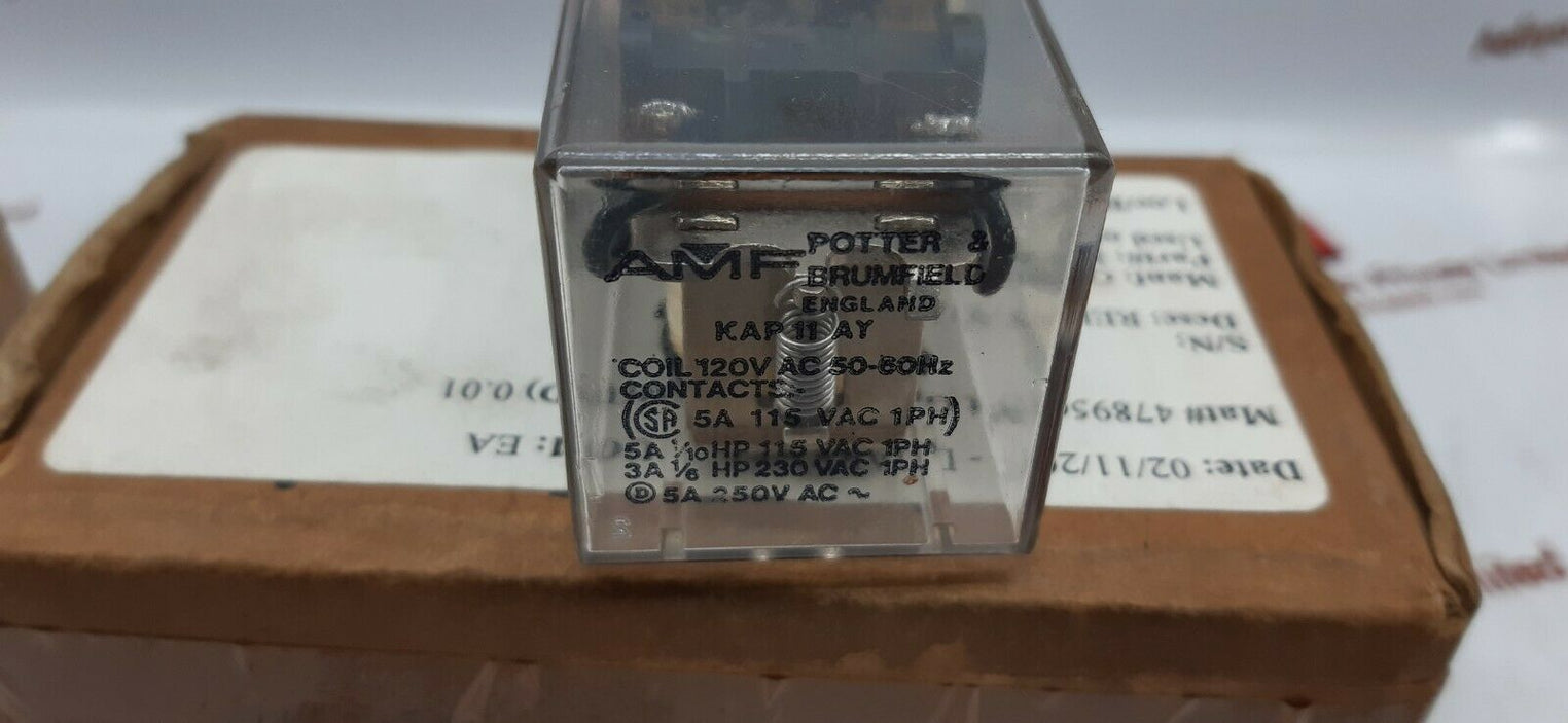 Amf potter & brumfield kap 11ay pilot cube relay