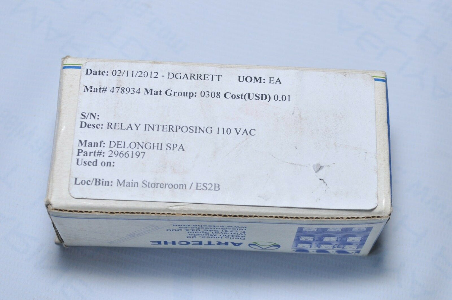 Arteche rat 2002 relay 110 vdc