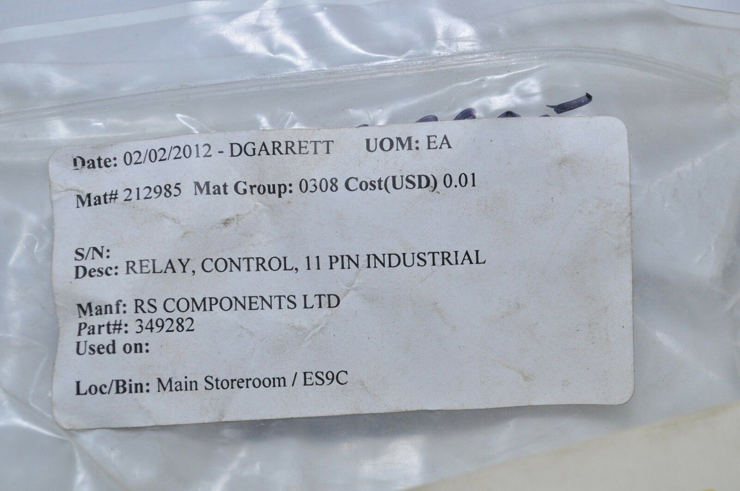Rs Componenets AC Relay 115V 349-282 11-Pin Relay Control 349282 - 212985