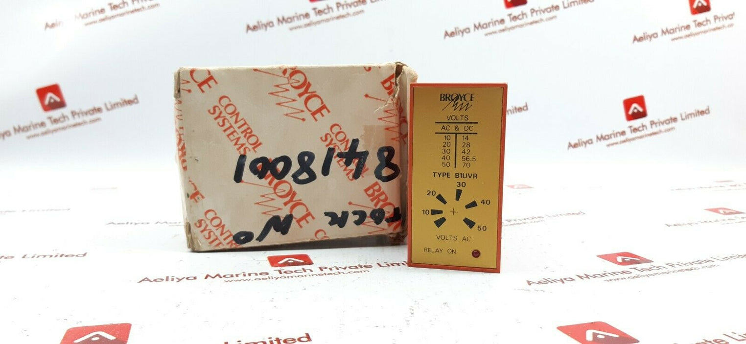 Broyce b1uvr voltage monitoring relay 220-240v