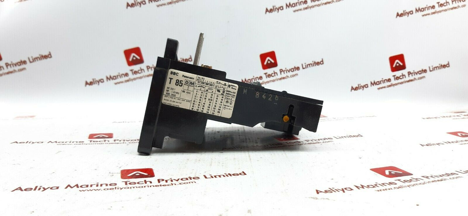 BBC petercem t 85 overload relay 600v max