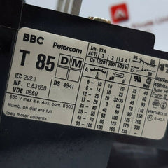 BBC petercem t 85 overload relay 600v max