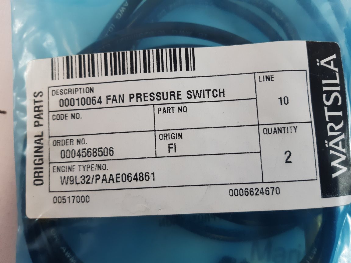 20Ps050Da150K130K Fan Pressure Switch
