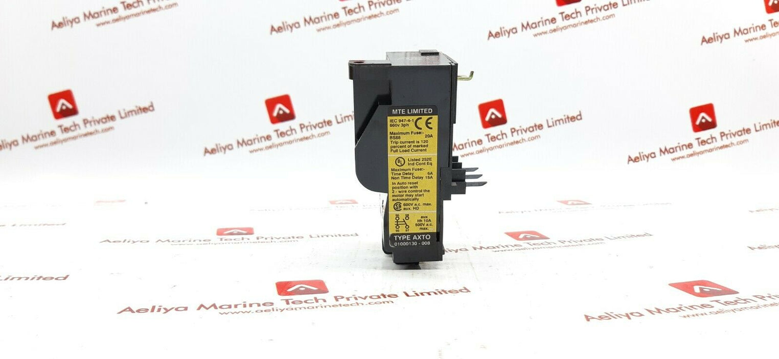 Mte axto 01-000130-008 overload relay