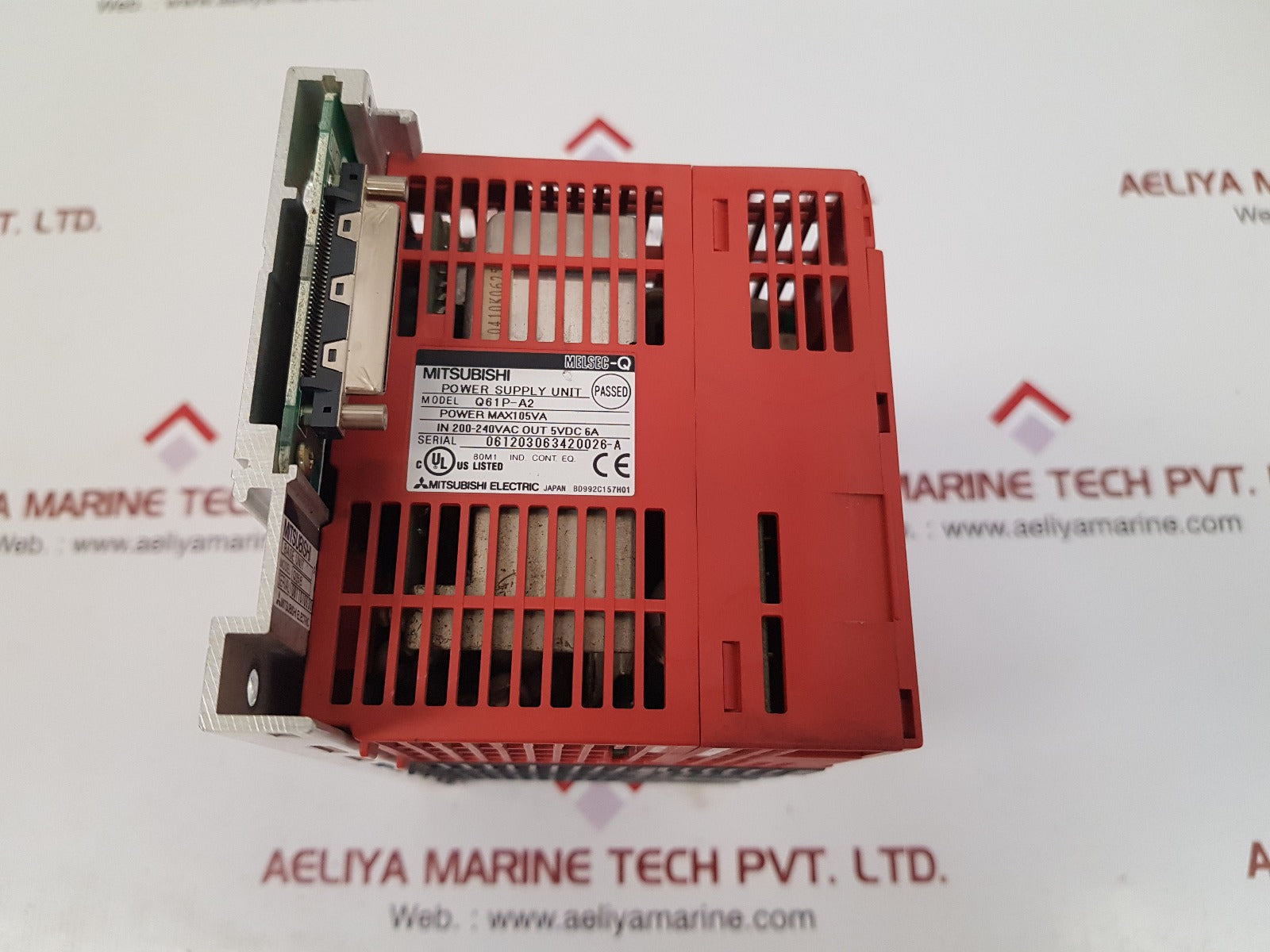 Mitsubishi melsec-q q61p-a2,qx42,qy10 module rack with q35b base unit