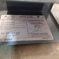 Allen-bradley Bulletin 836 Pressure Control Switch