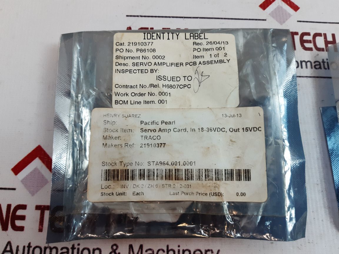 21950377-2/3 Pcb Servo Amp Card