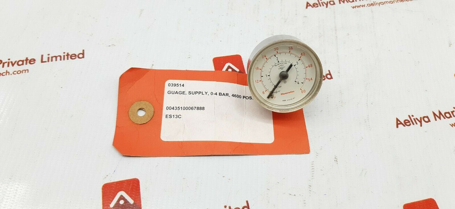 Masoneilan mm 435100-067 0-60 psi pressure gauge
