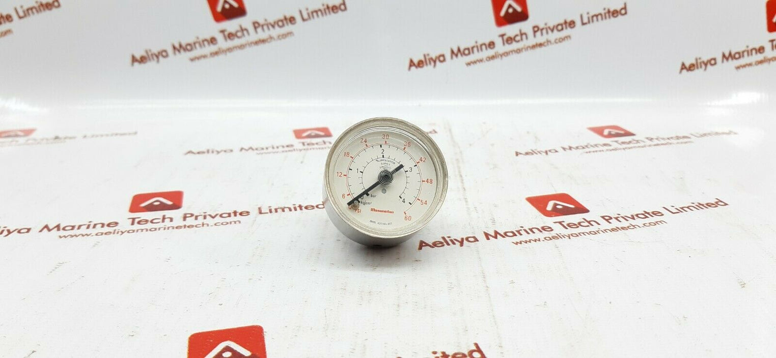 Masoneilan mm 435100-067 0-60 psi pressure gauge