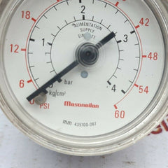 Masoneilan mm 435100-067 0-60 psi pressure gauge