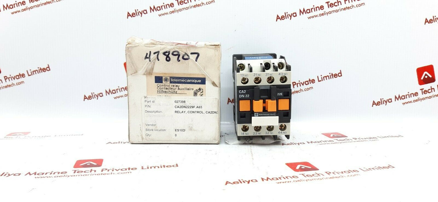 Telemecanique ca2 dn22 control relay 110v 50hz