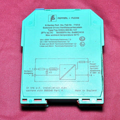 Pepperl   fuchs k-series khd3-isd/ex 147 solenoid driver 71012