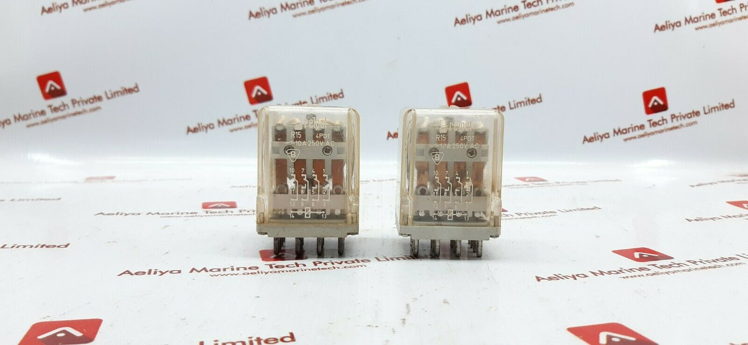 Relpol r15 4pdt relay 10a 250v