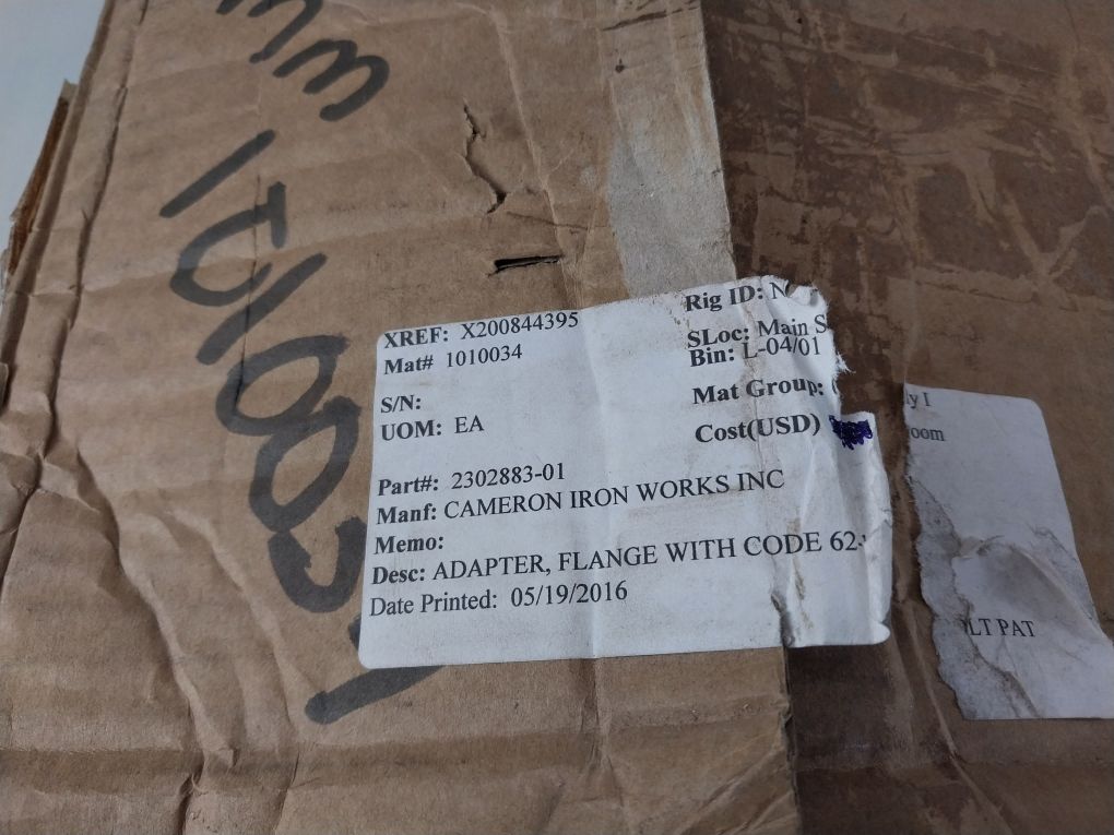 Cameron 2302883-01 Flange Adapter