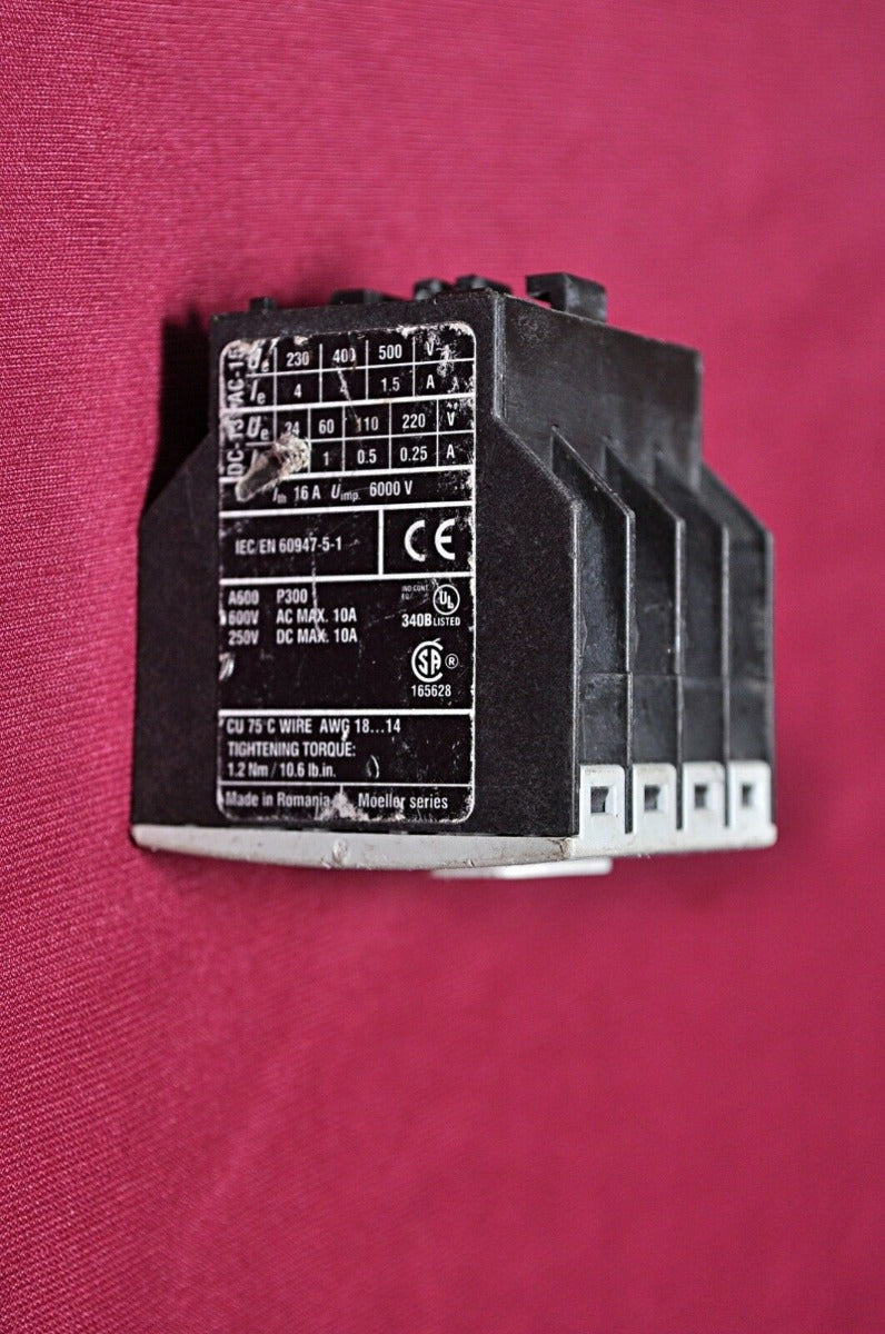 Eaton dil-a-xhi22 auxiliary contact 600v 10a