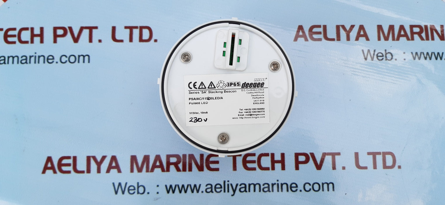 Deegee psa/ac/115230/led/a pulsed yellow led