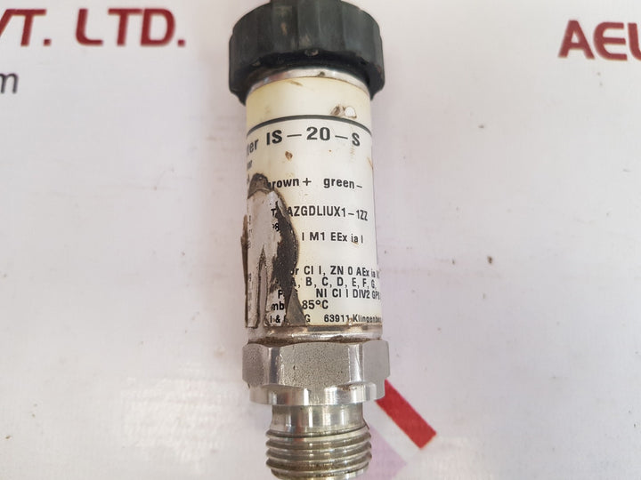 Wika is-20-s pressure transmitter