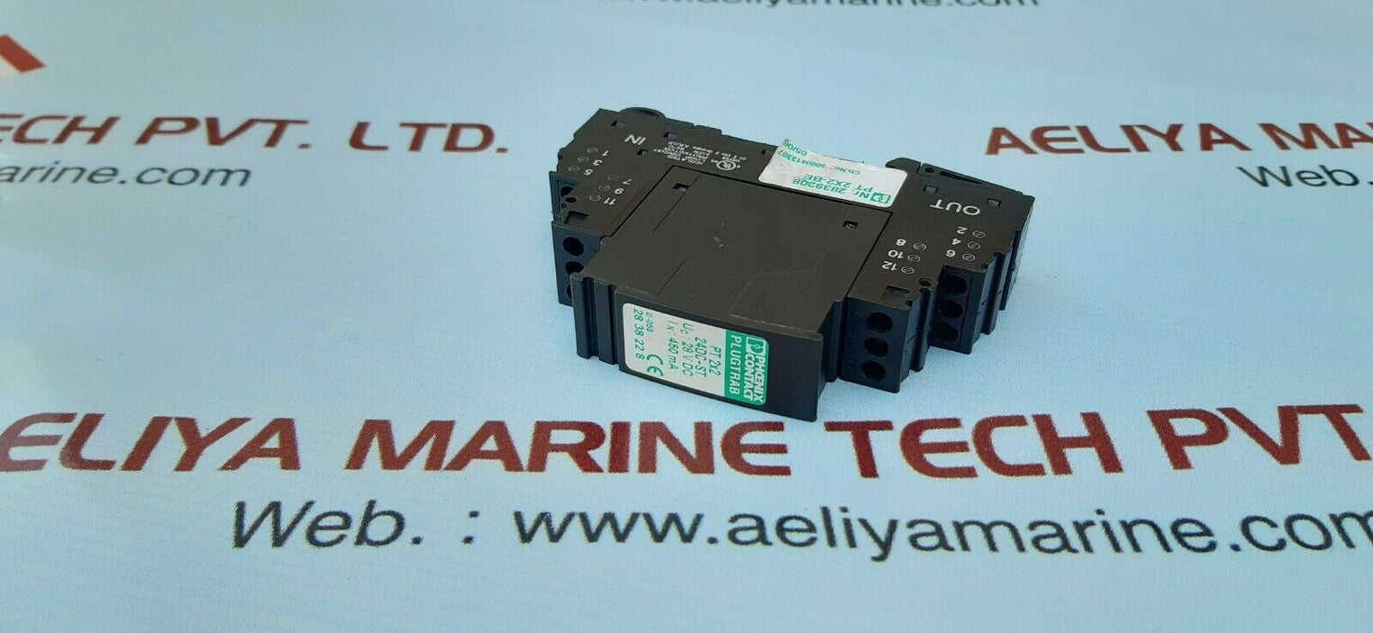 Phoenix contact pt 2x2 24dc-st plugtrab surge suppressor 2839208