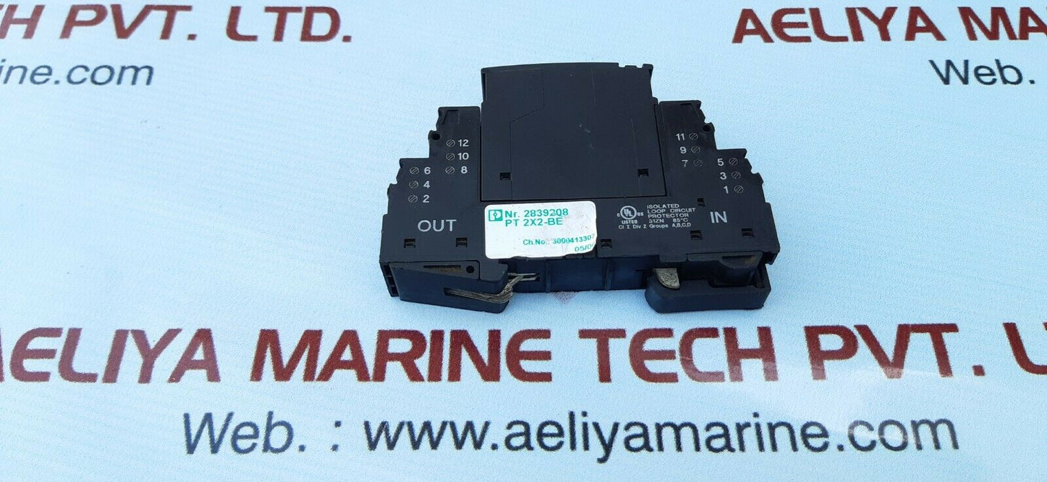 Phoenix contact pt 2x2 24dc-st plugtrab surge suppressor 2839208