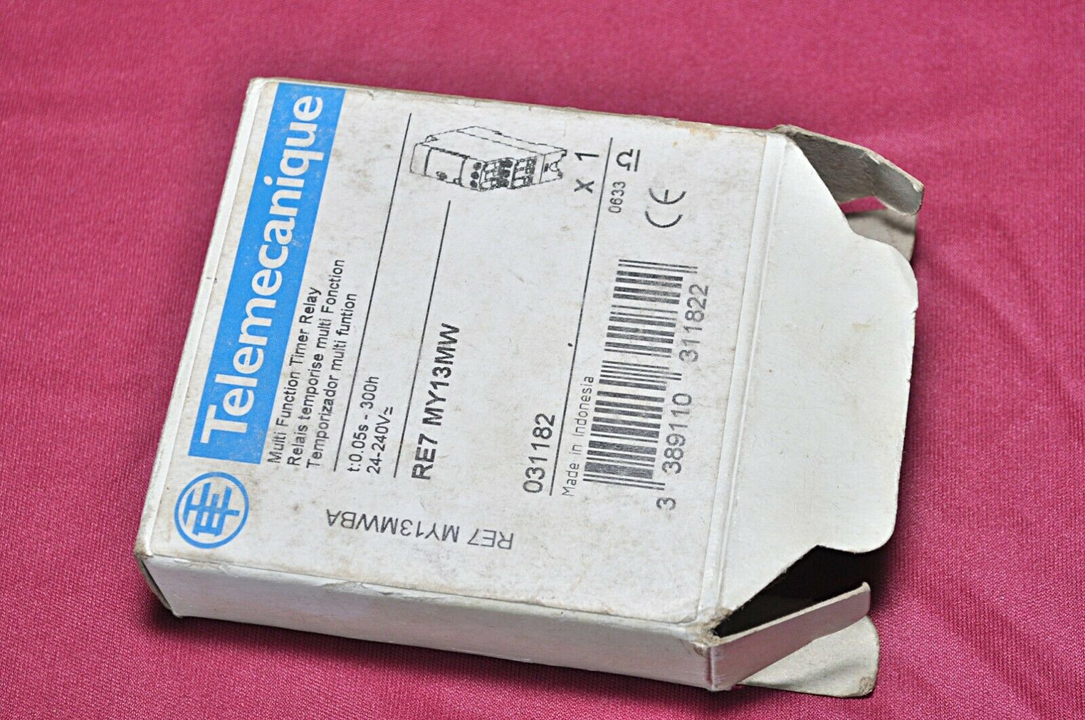 Telemecanique/schneider re7my 13mw multifunction timer relay