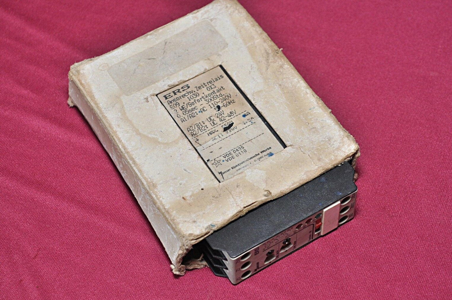 Janssen Ers e09.1030.0x3 timing relay 110-240v