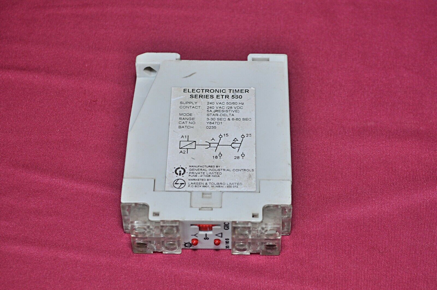 Gic etr 550 electronic timer