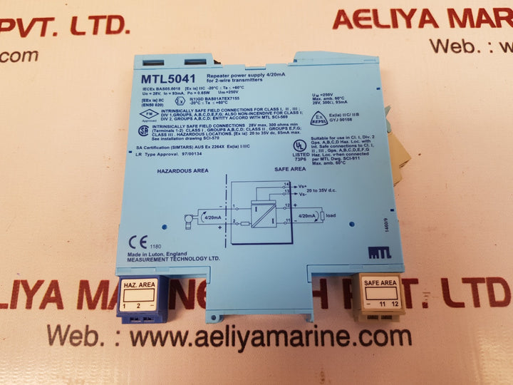 Measurement technology mtl 5041 repeater power supply new