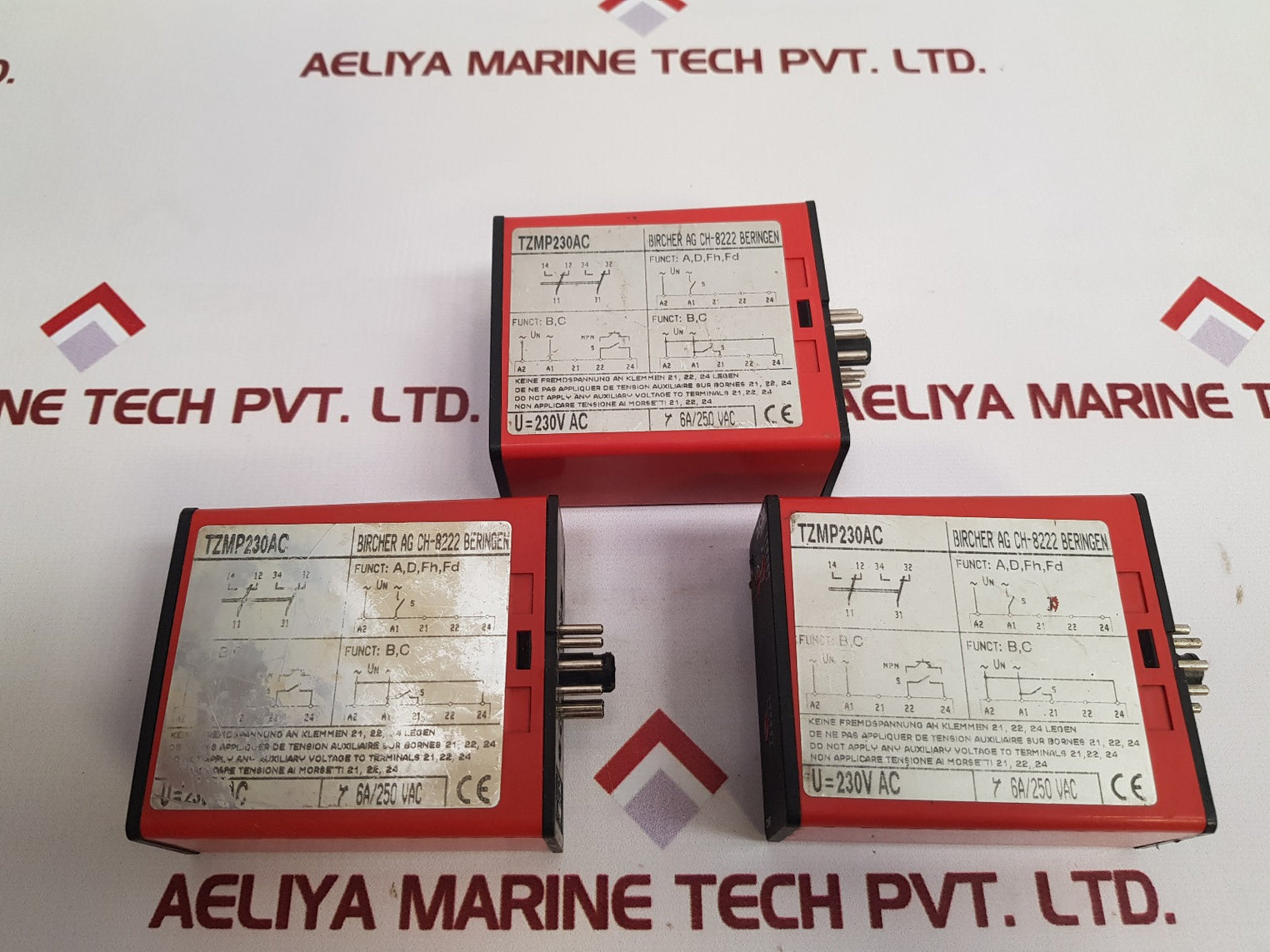 Bircher tzmp230ac time delay relay