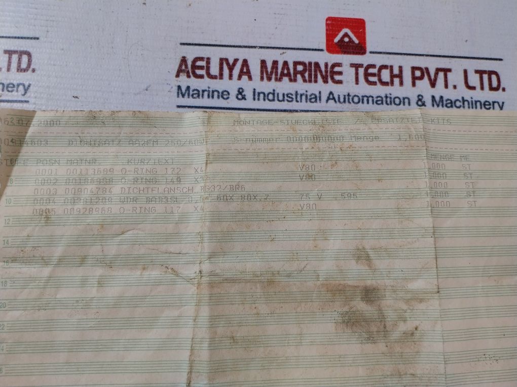241182 Hydraulic Seal Kit 512253014