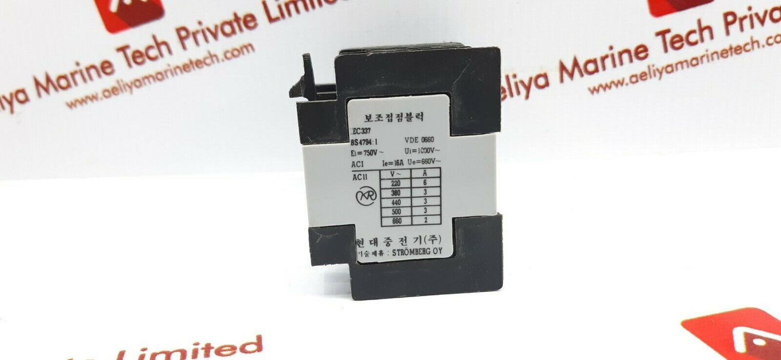 Hyundai hac13 auxiliary contact block