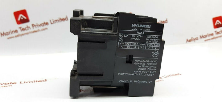 Hyundai hmx 40 relay 600v 220a