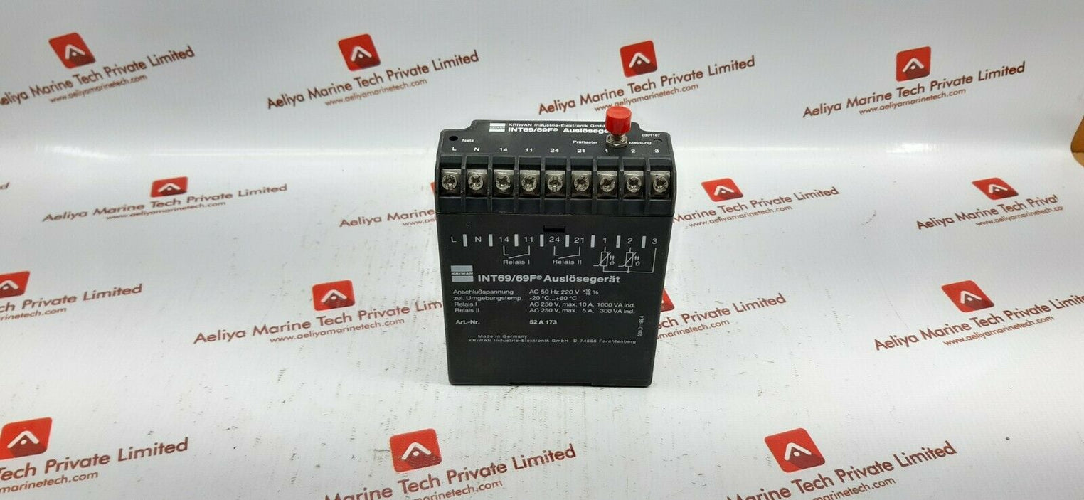 Kriwan int69/69f motor protection 52a 173