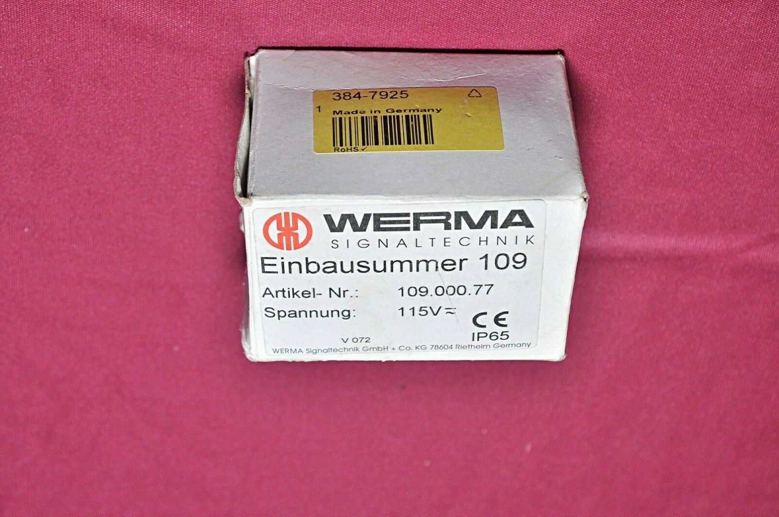 Werma signaltechnik 109.000.77 115v-~