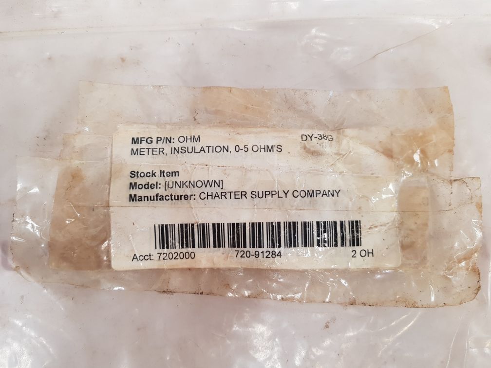 247796 0 To 5∞ MΩ Meter