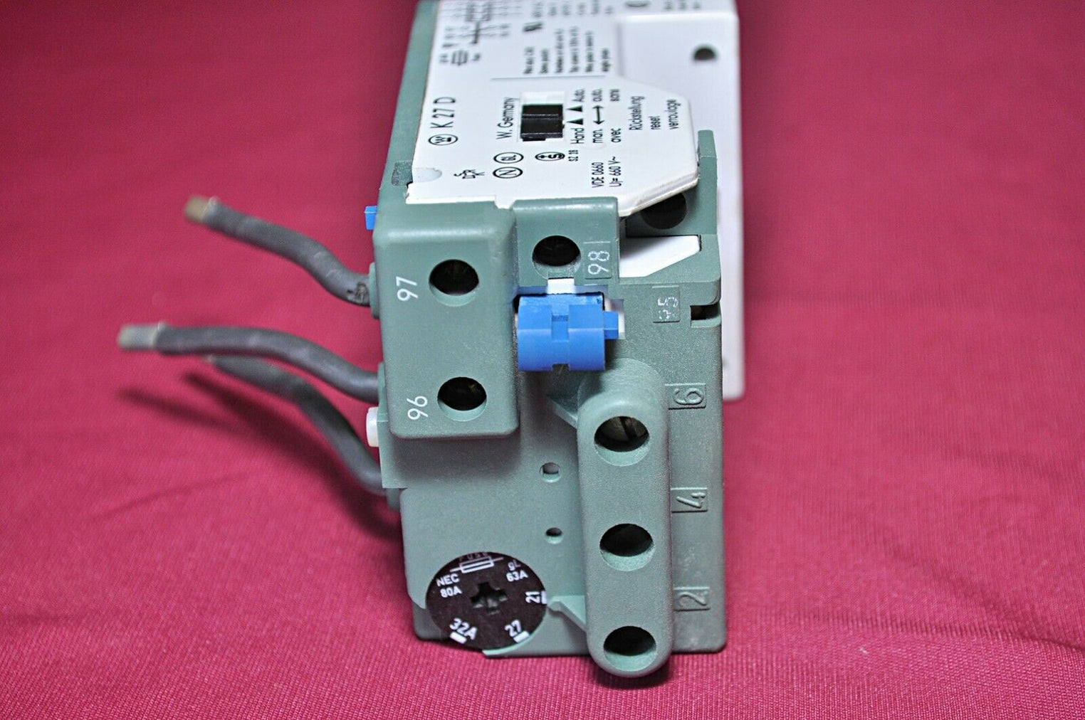 Westinghouse k 27d overload relay