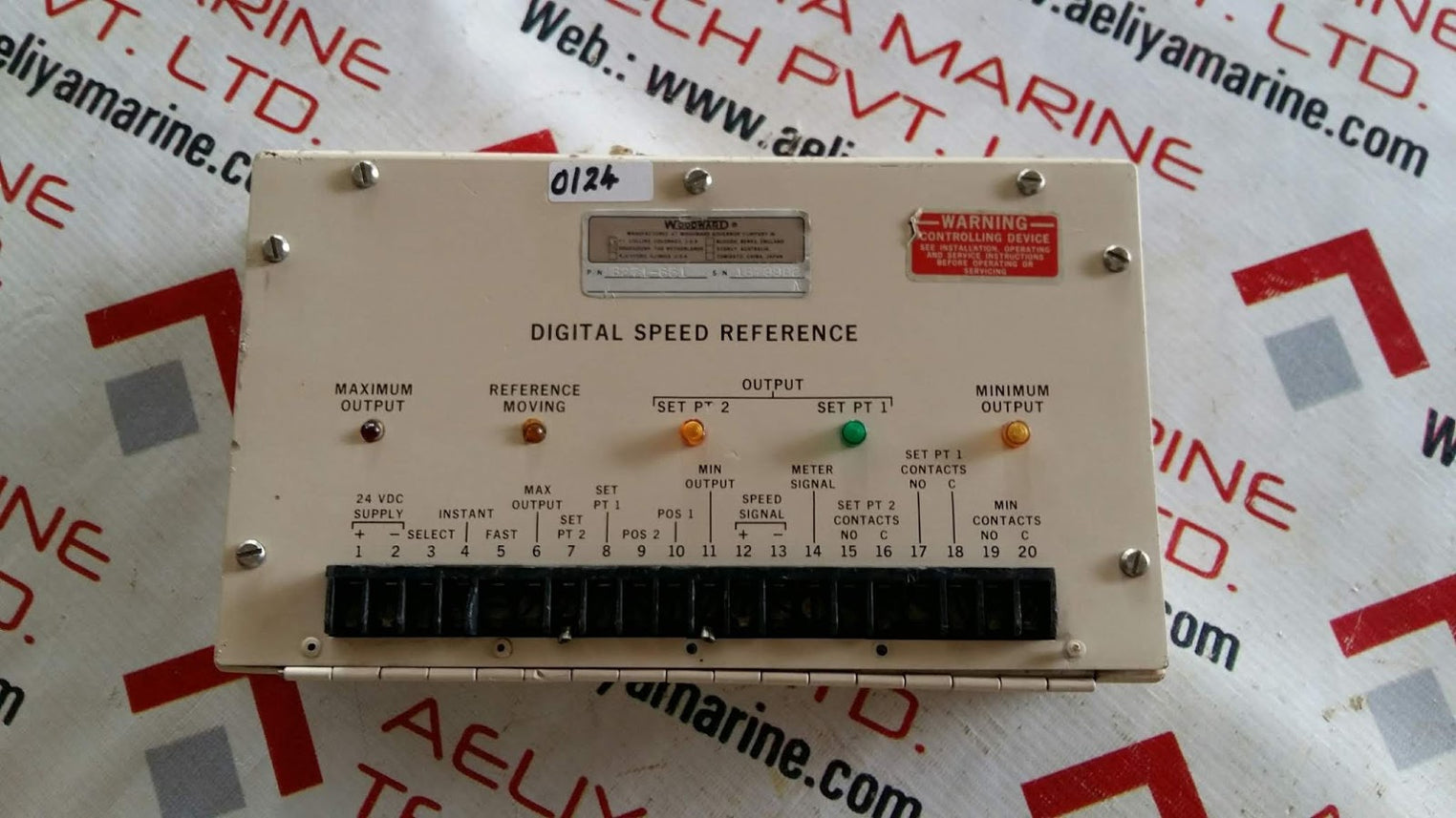 Woodward 8271-651 reference digital speed