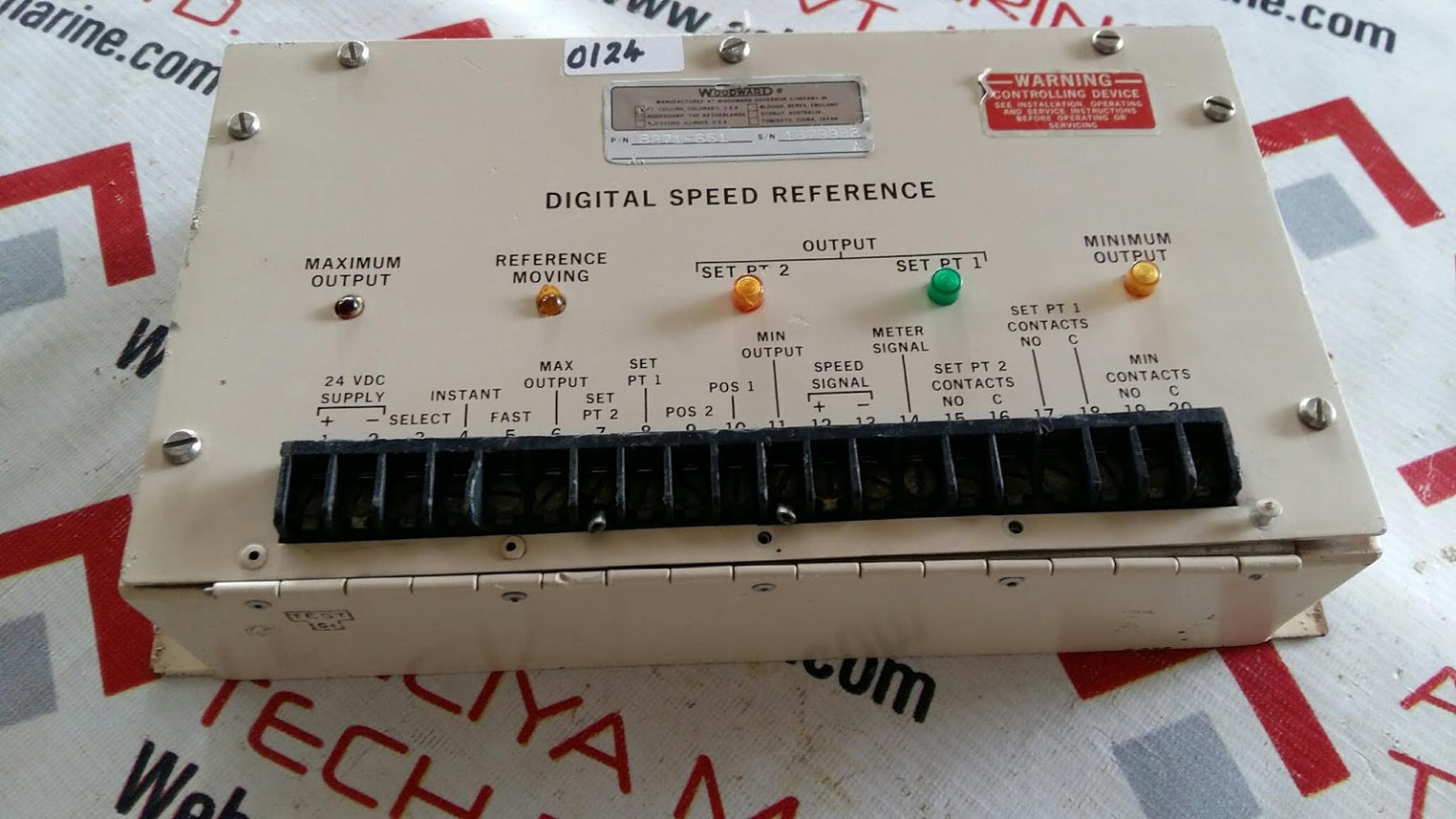 Woodward 8271-651 reference digital speed