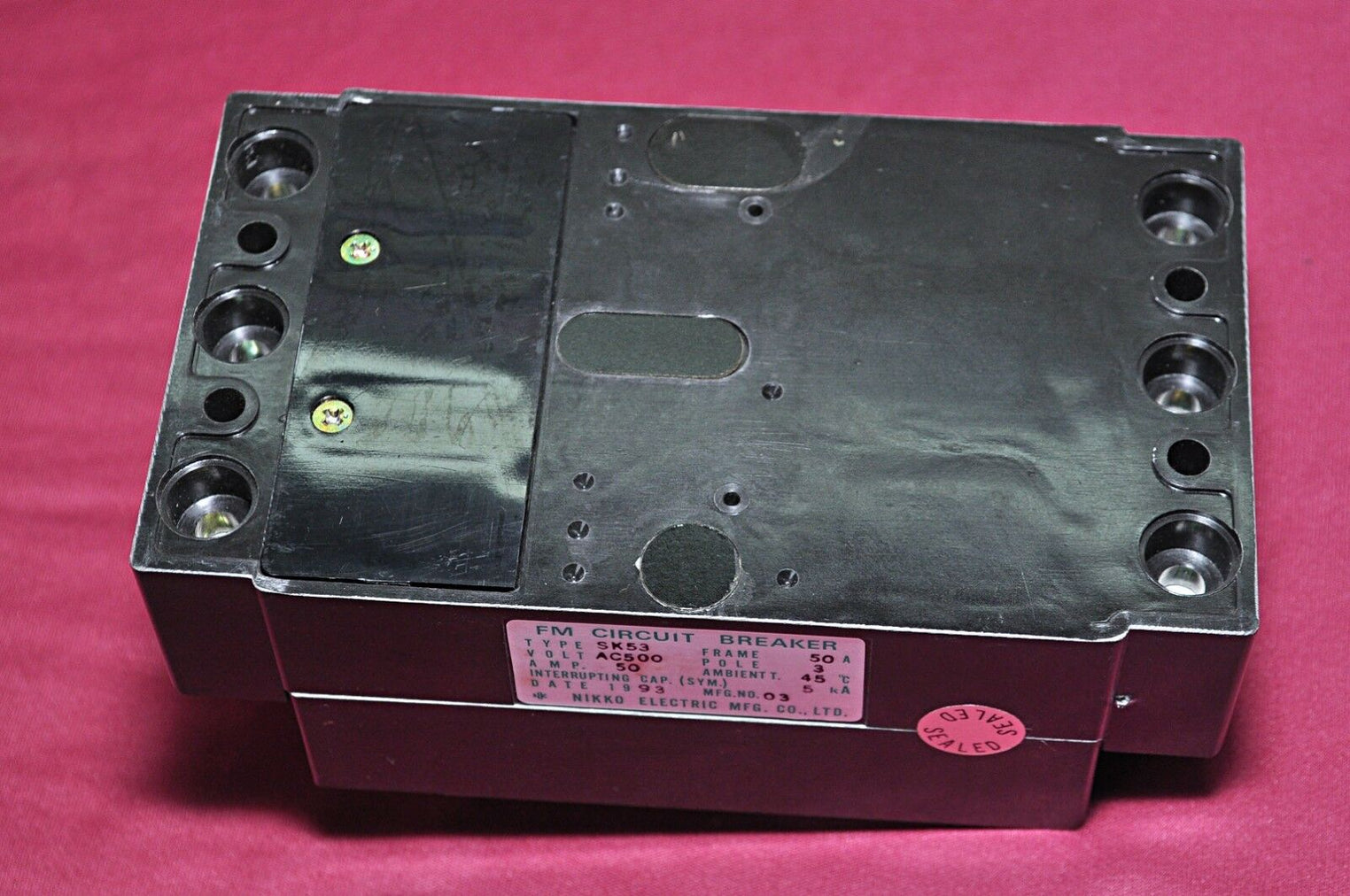 Nikko Electric Sk53 Fm Circuit Breaker 500V 50A