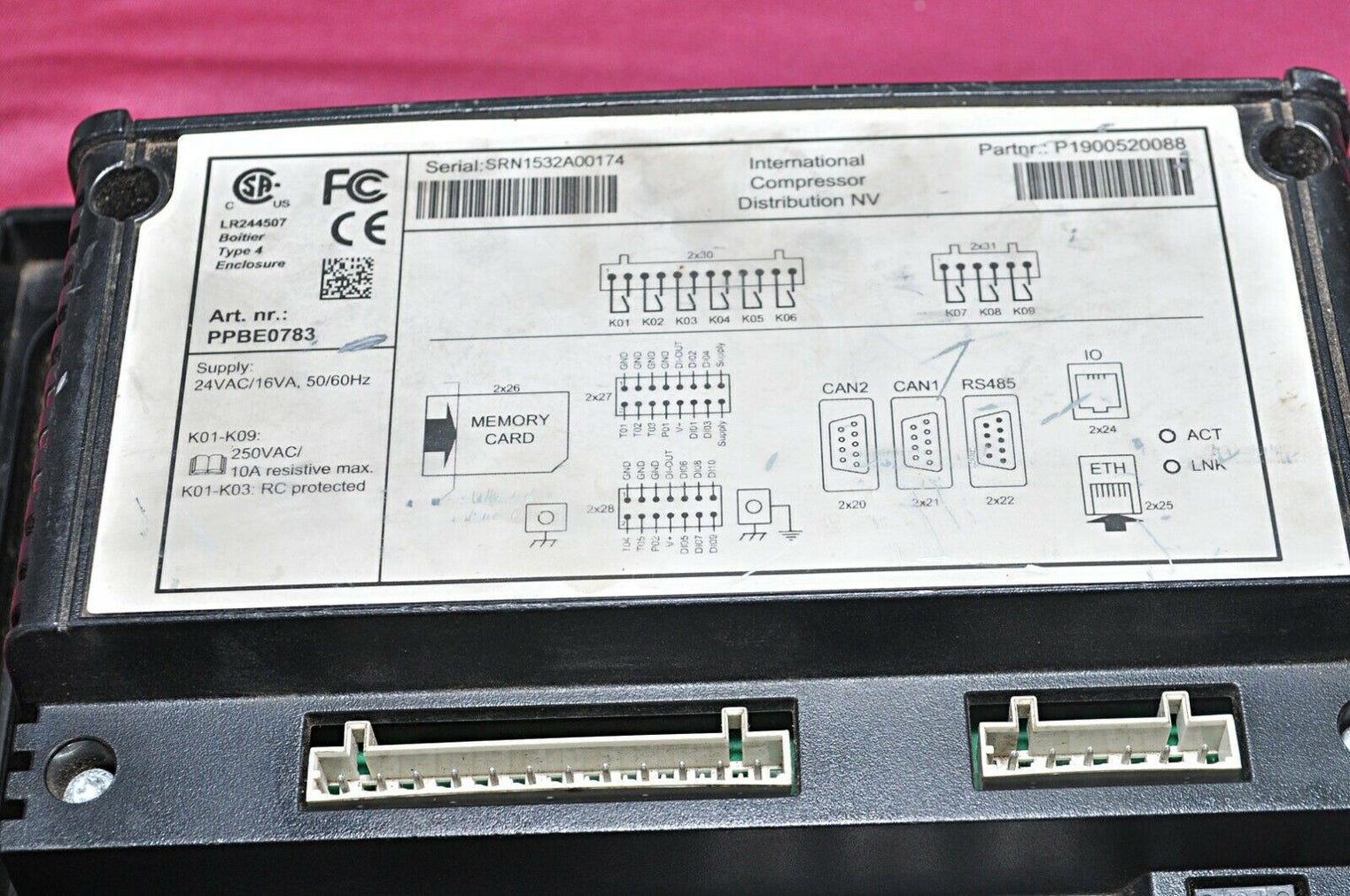 Chicago pneumatic es 4000 advanced controller 1900520088