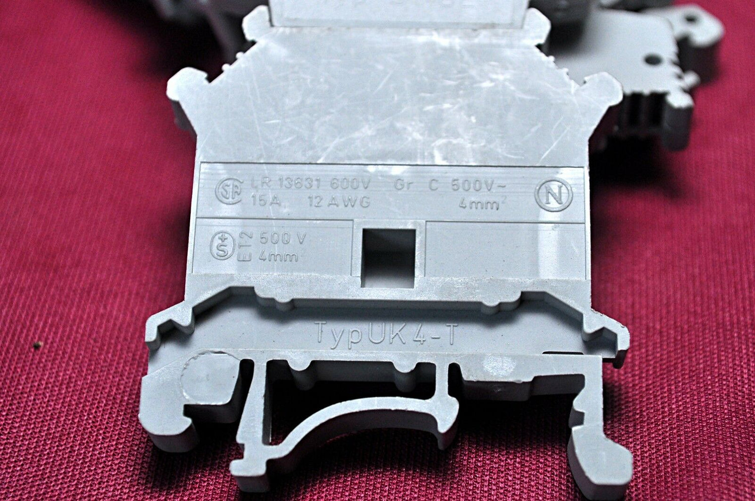 Set of 7x Phoenix contact st-be terminal block uk4-t