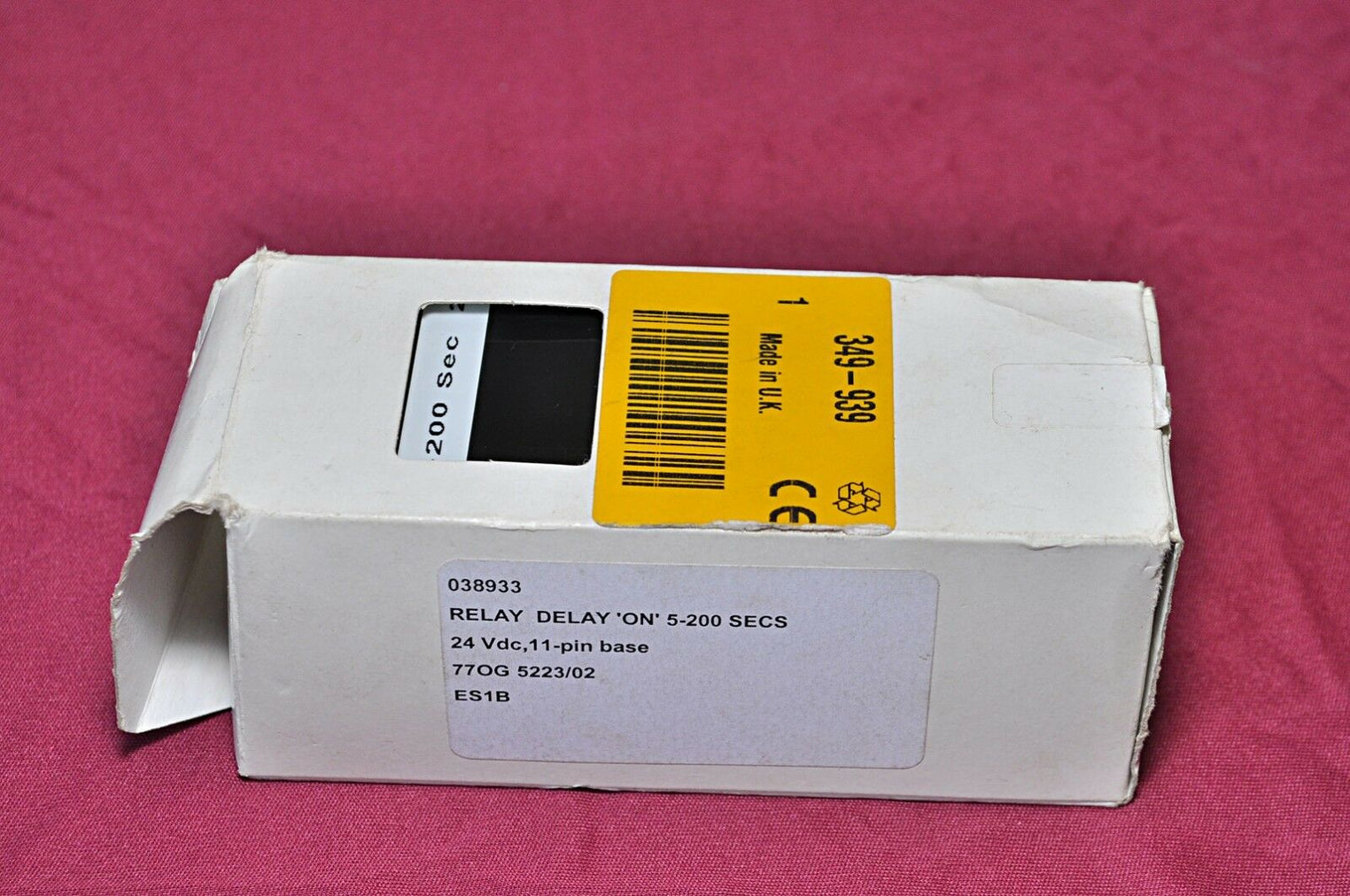 77Og 5223/02 Relay Delay On 5-200 Secs