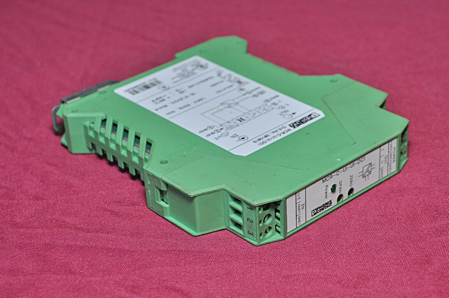 Phoenix contact mcr-c-ui-ui-dci isolation amplifier