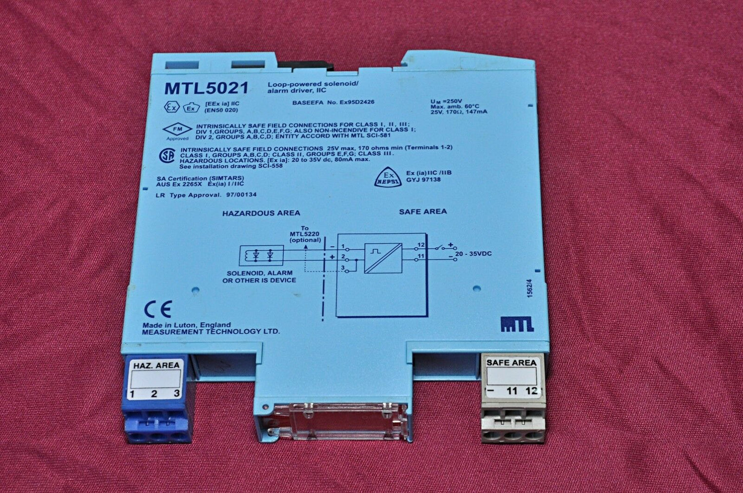 Mtl 5021 safety barrier